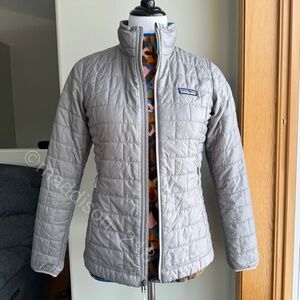 Patagonia Nano Puff Jacket Extra Small Feather Grey Windproof Water Resistant XS